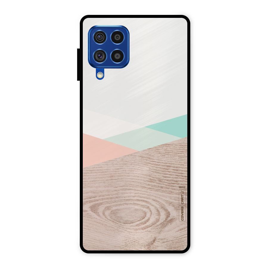 Wooden Fusion Metal Back Case for Galaxy F62