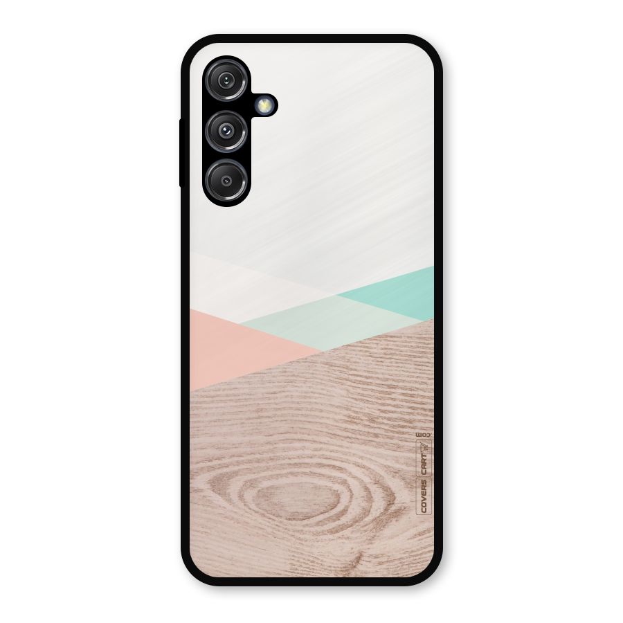 Wooden Fusion Metal Back Case for Galaxy M34 5G