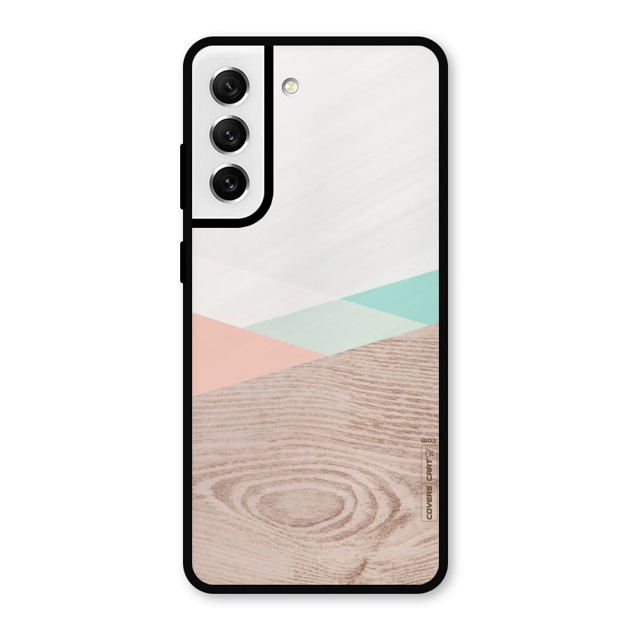 Wooden Fusion Metal Back Case for Galaxy S21 FE 5G