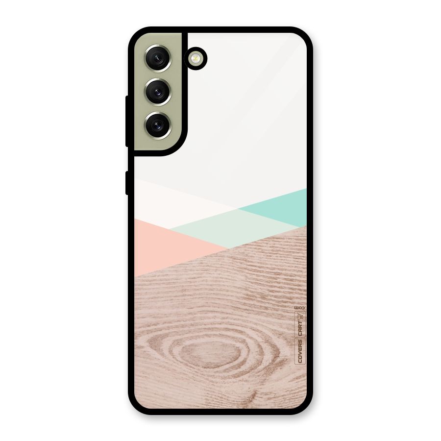 Wooden Fusion Metal Back Case for Galaxy S21 FE 5G (2023)