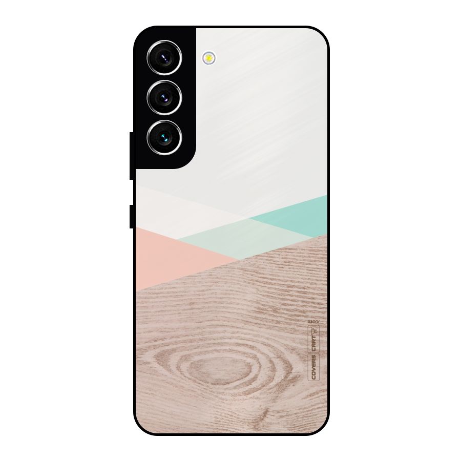 Wooden Fusion Metal Back Case for Galaxy S22 5G