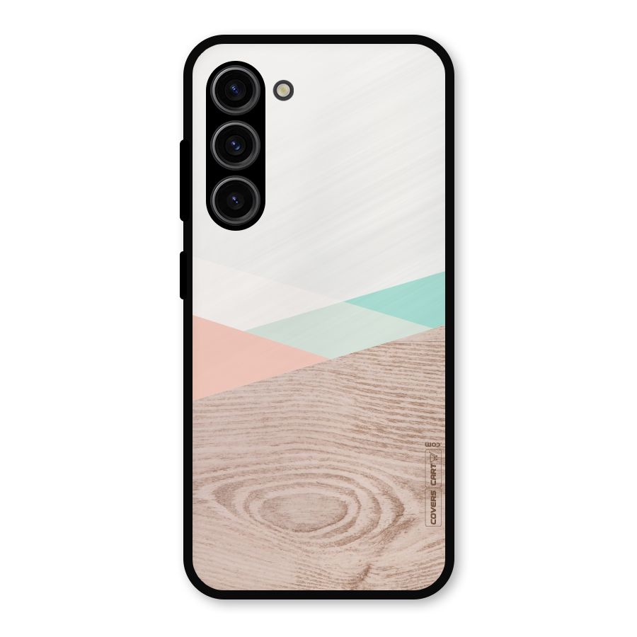 Wooden Fusion Metal Back Case for Galaxy S23