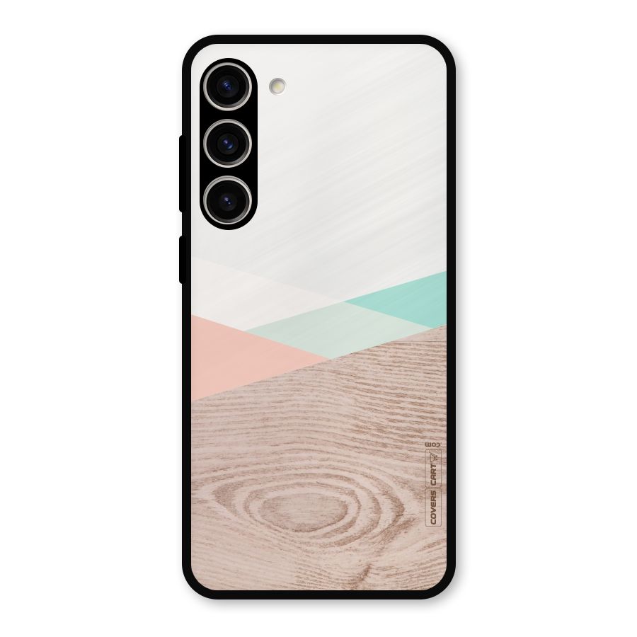 Wooden Fusion Metal Back Case for Galaxy S23 Plus