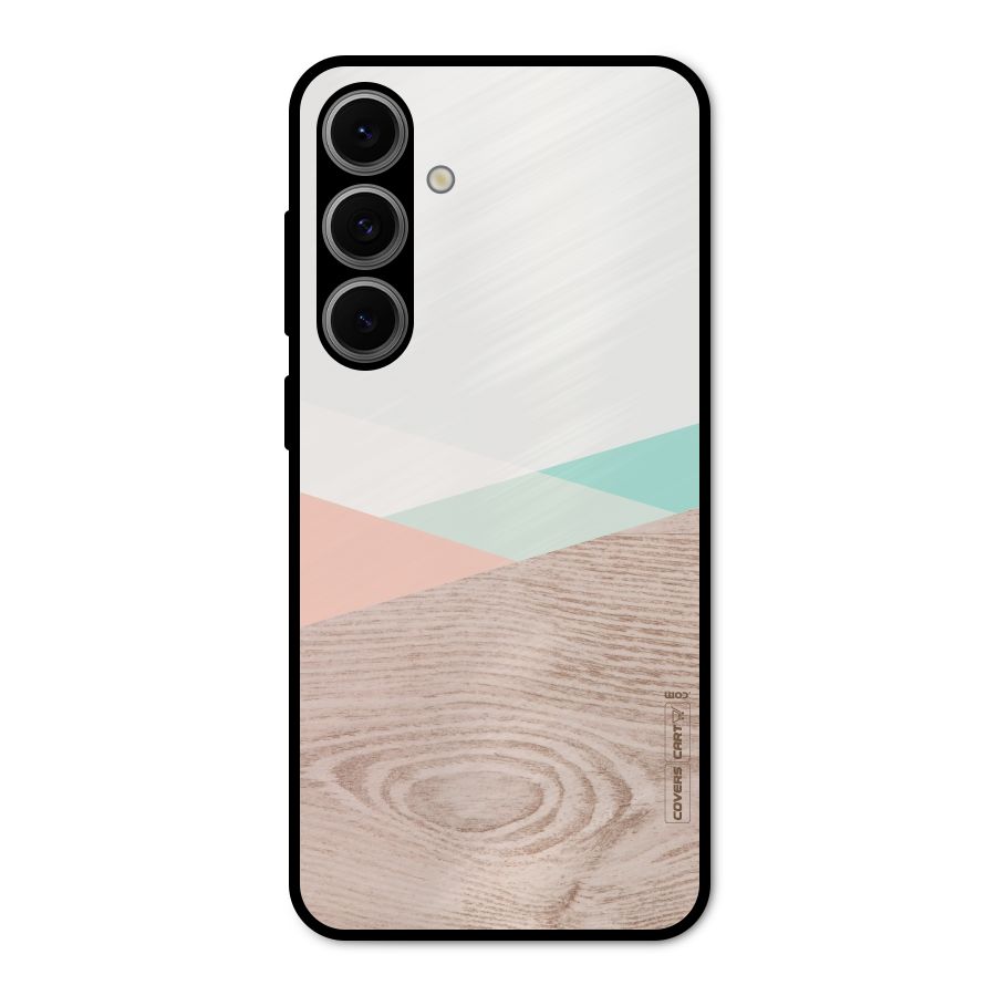 Wooden Fusion Metal Back Case for Galaxy S24 FE