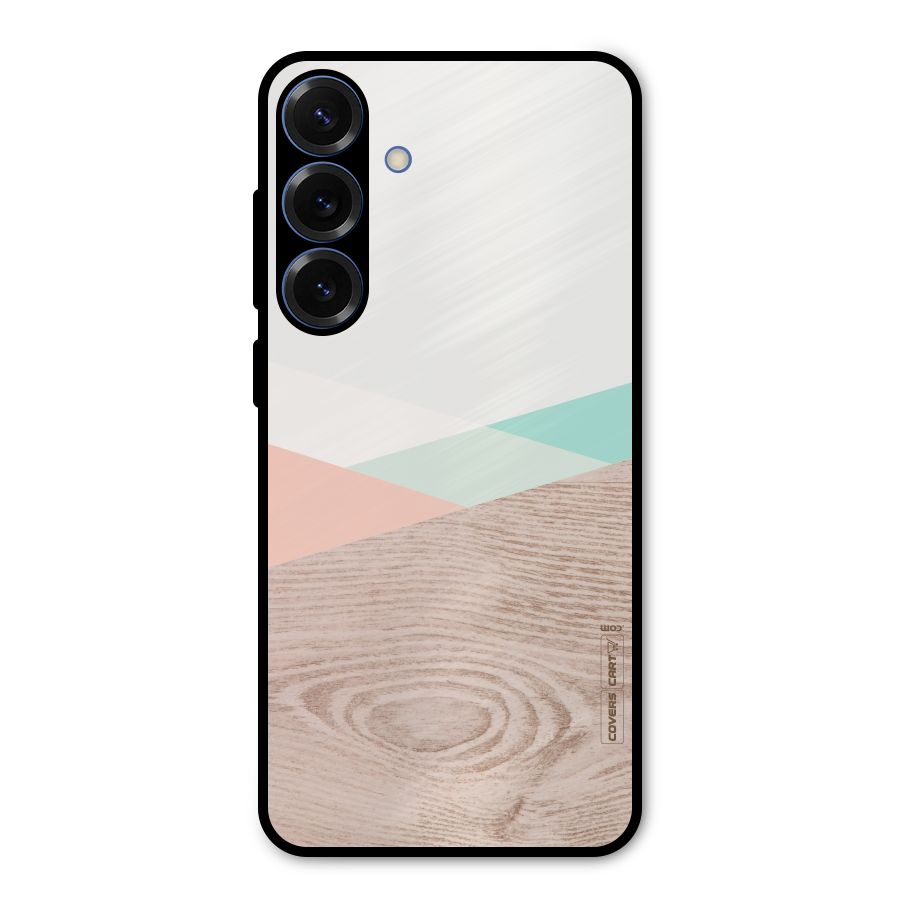 Wooden Fusion Metal Back Case for Galaxy S25 Plus