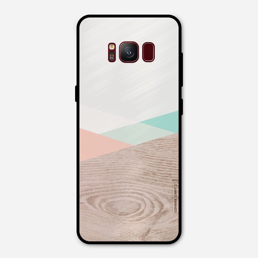 Wooden Fusion Metal Back Case for Galaxy S8