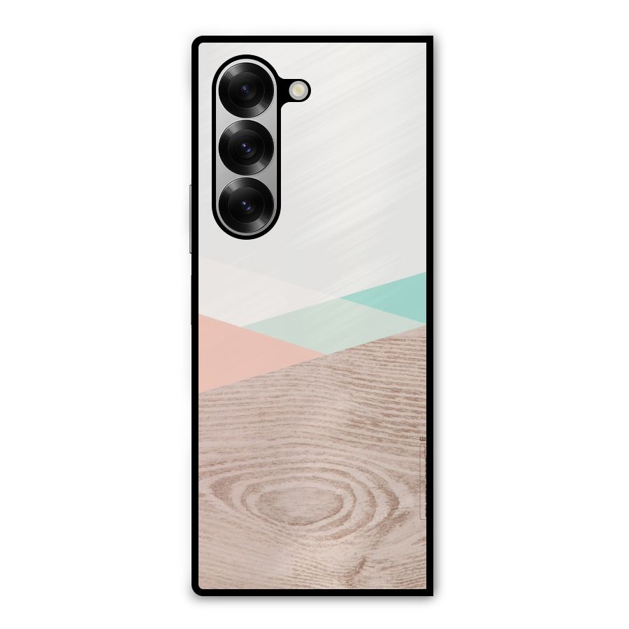 Wooden Fusion Metal Back Case for Galaxy Z Fold6