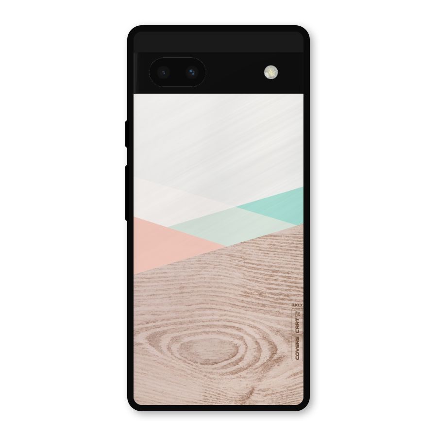 Wooden Fusion Metal Back Case for Google Pixel 6a