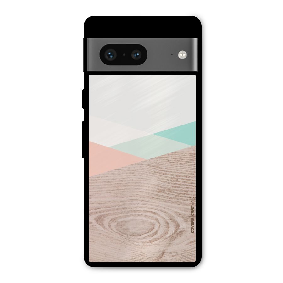 Wooden Fusion Metal Back Case for Google Pixel 7