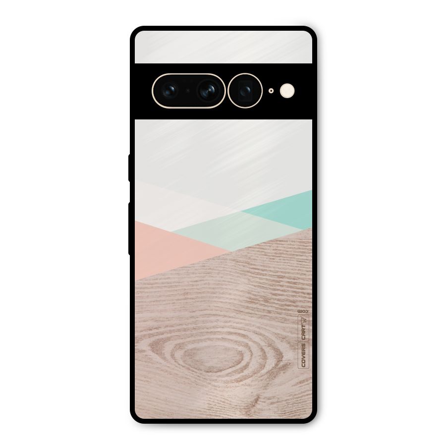 Wooden Fusion Metal Back Case for Google Pixel 7 Pro