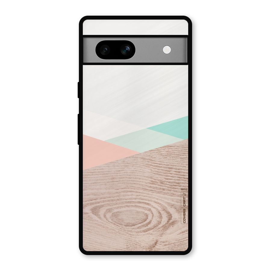 Wooden Fusion Metal Back Case for Google Pixel 7a