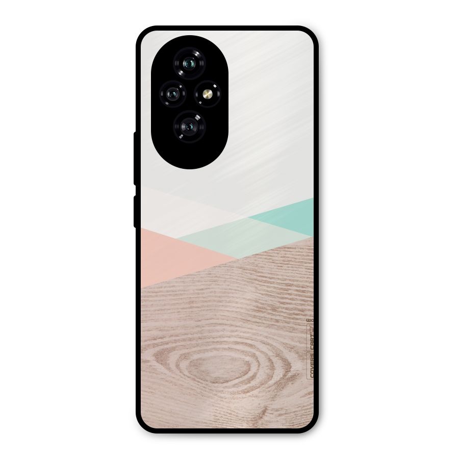 Wooden Fusion Metal Back Case for Honor 200