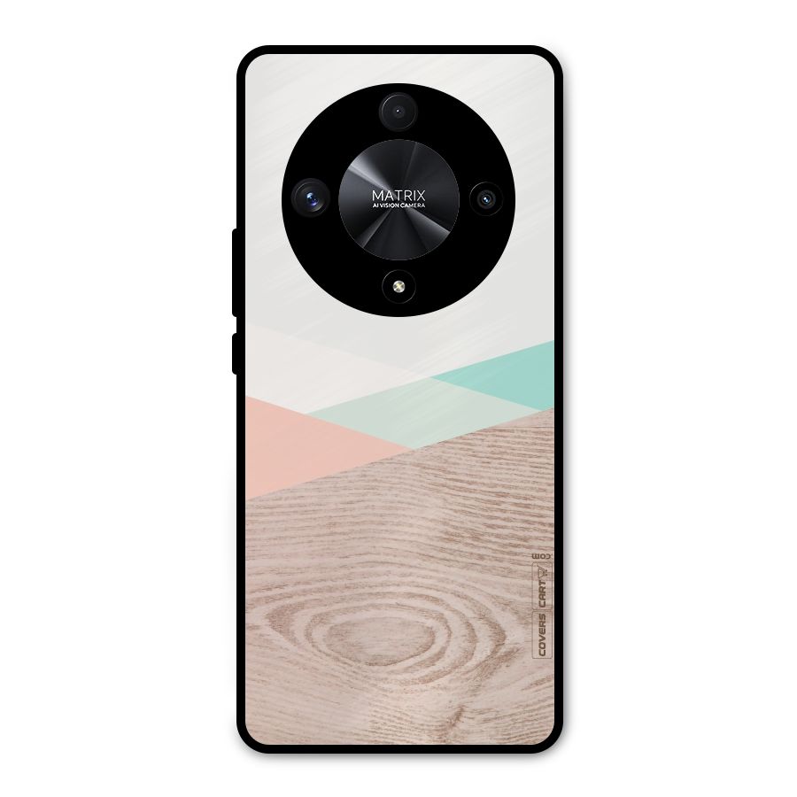 Wooden Fusion Metal Back Case for Honor X9b