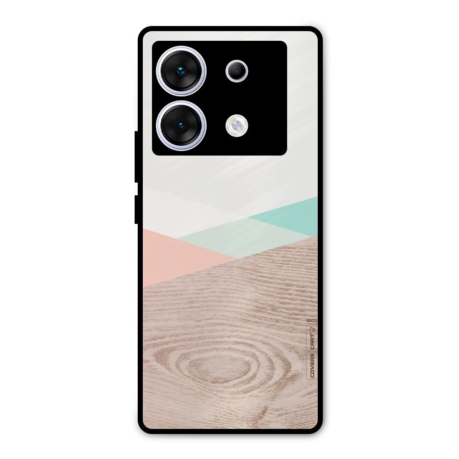 Wooden Fusion Metal Back Case for Infinix Zero 30 5G