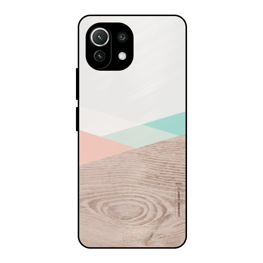 Wooden Fusion Metal Back Case for Mi 11 Lite
