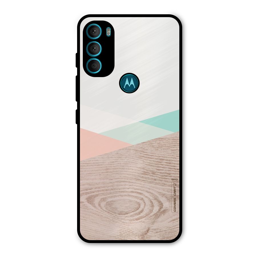 Wooden Fusion Metal Back Case for Moto G71 5G