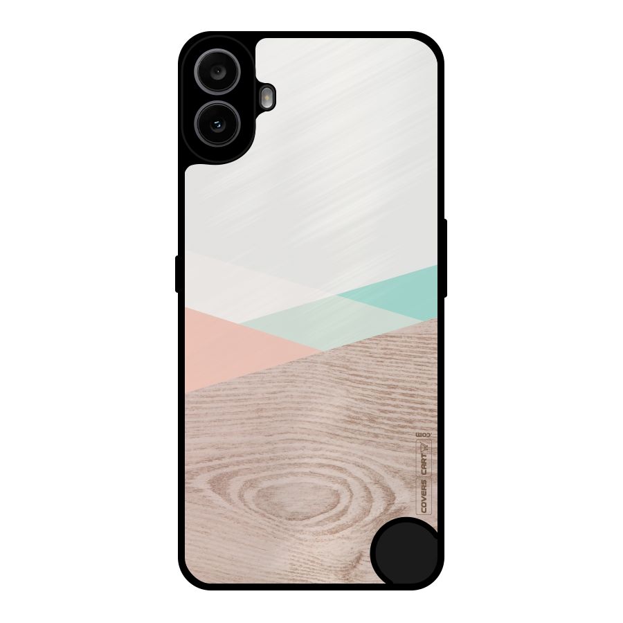 Wooden Fusion Metal Back Case for Nothing CMF Phone 1