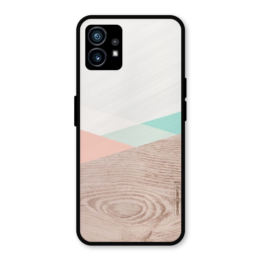 Wooden Fusion Metal Back Case for Nothing Phone 1