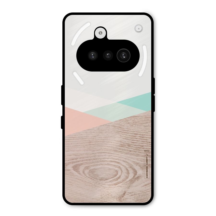 Wooden Fusion Metal Back Case for Nothing Phone 3a