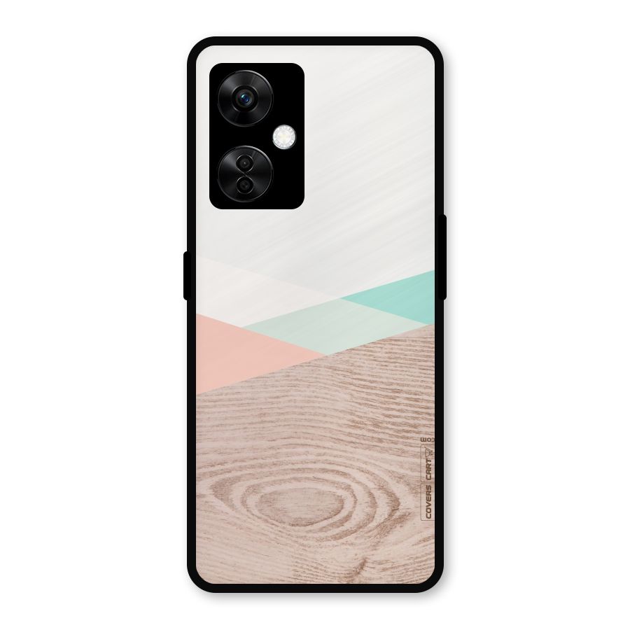 Wooden Fusion Metal Back Case for OnePlus Nord CE 3 Lite