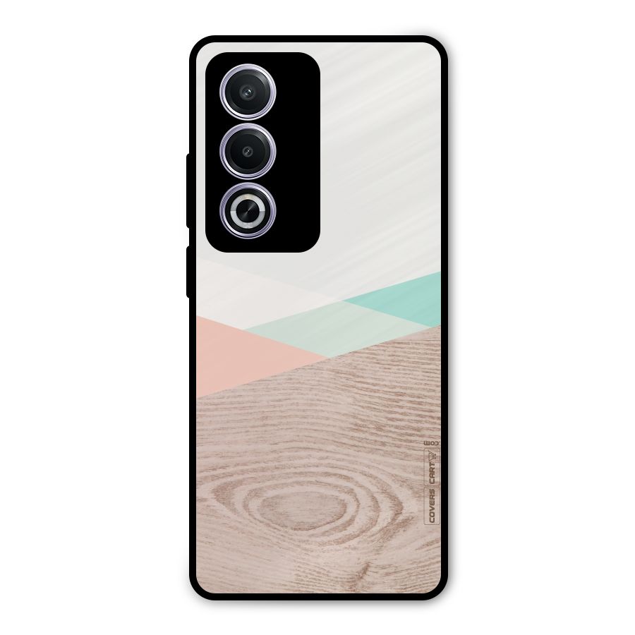 Wooden Fusion Metal Back Case for Oppo A3 Pro