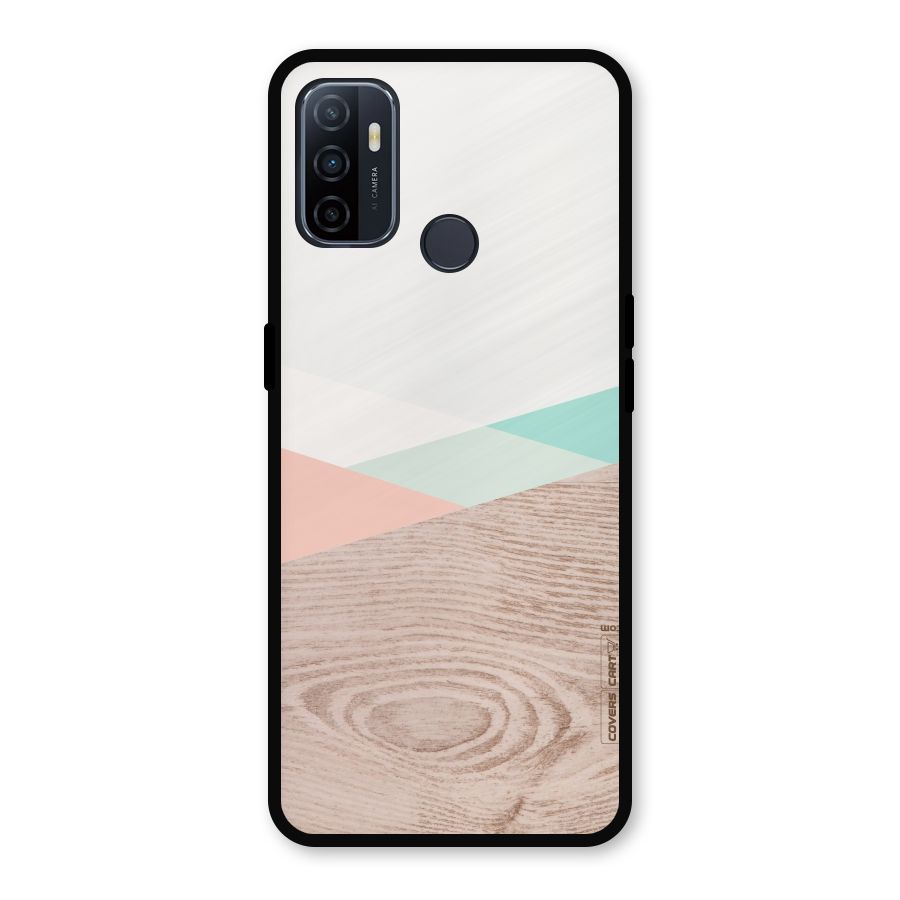 Wooden Fusion Metal Back Case for Oppo A53