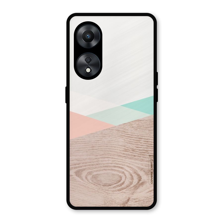 Wooden Fusion Metal Back Case for Oppo A78