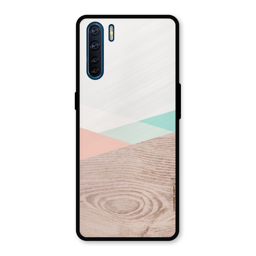 Wooden Fusion Metal Back Case for Oppo F15