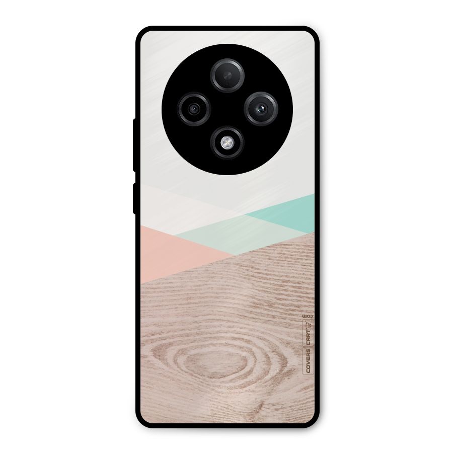 Wooden Fusion Metal Back Case for Oppo F27 Pro Plus