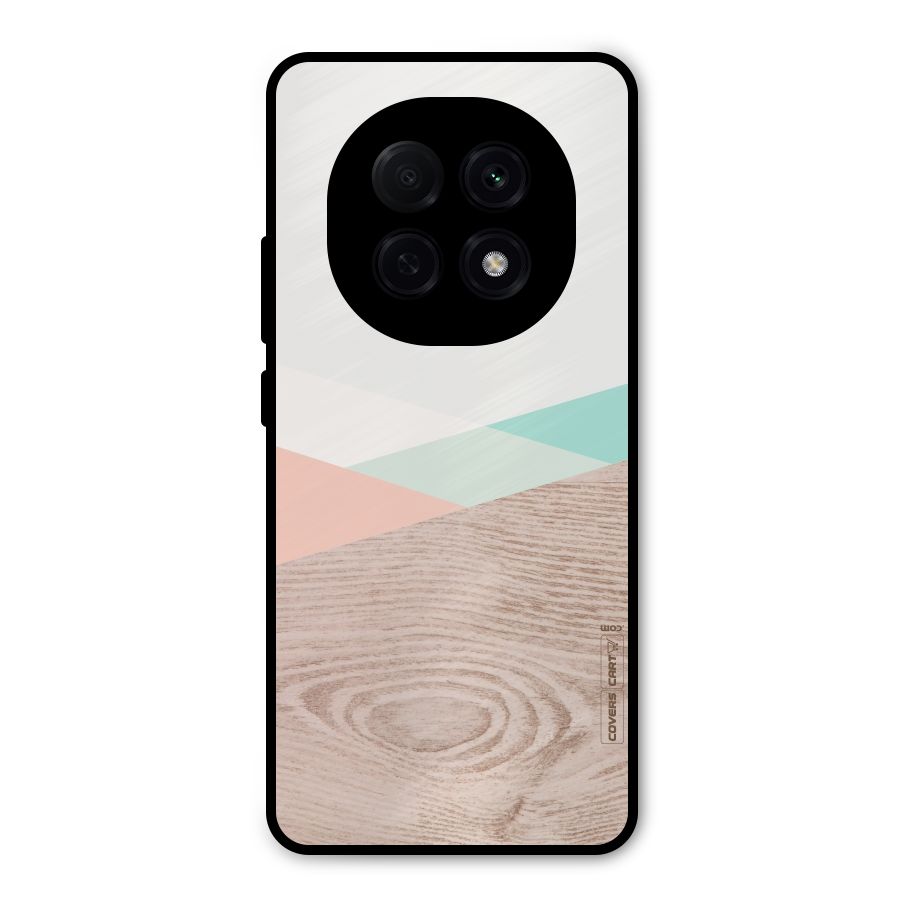 Wooden Fusion Metal Back Case for Oppo F29 Pro