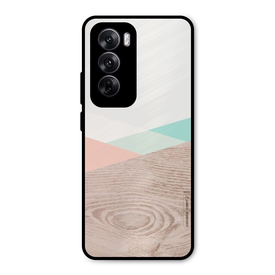 Wooden Fusion Metal Back Case for Oppo Reno12