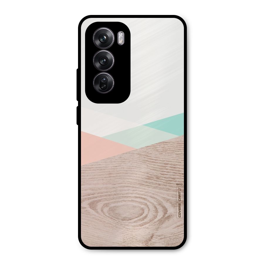 Wooden Fusion Metal Back Case for Oppo Reno12 Pro
