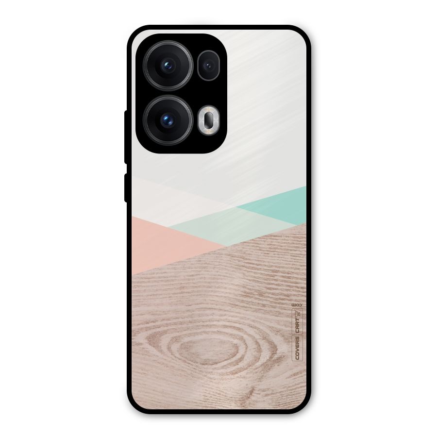 Wooden Fusion Metal Back Case for Oppo Reno13 Pro