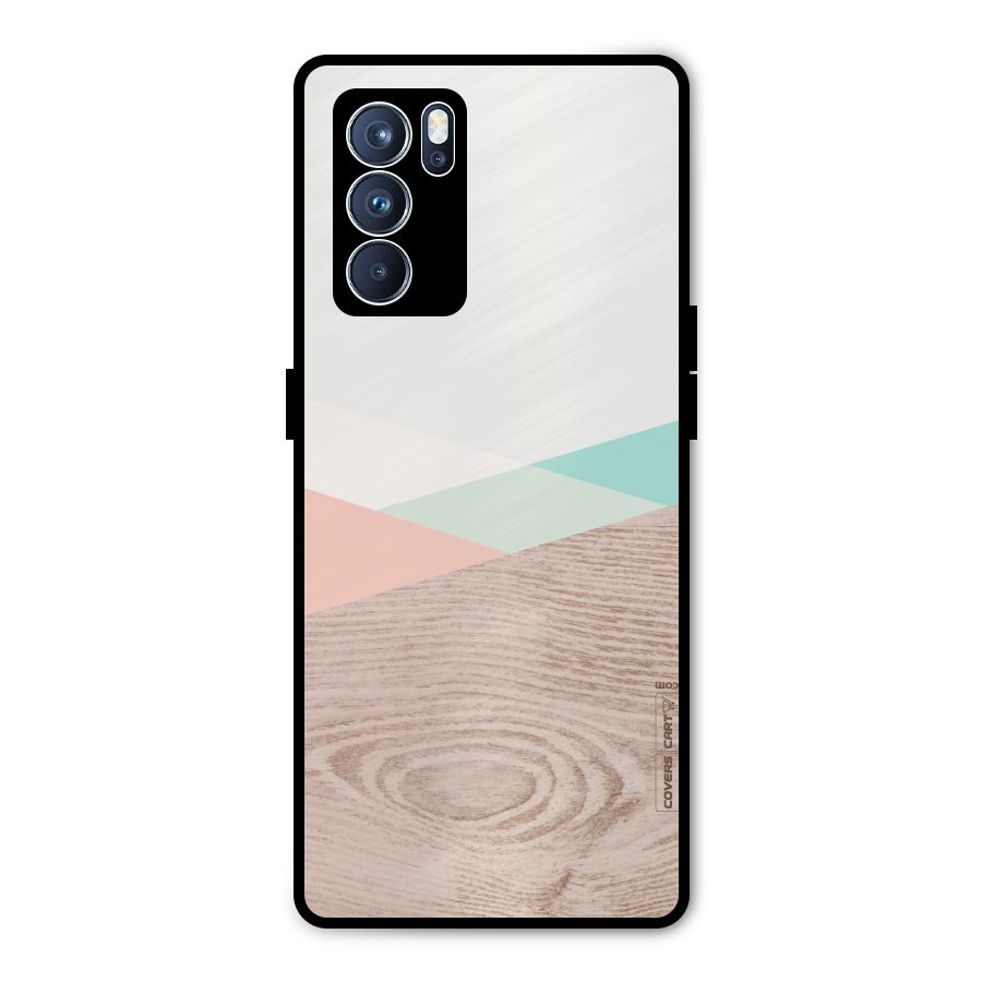 Wooden Fusion Metal Back Case for Oppo Reno6 Pro 5G