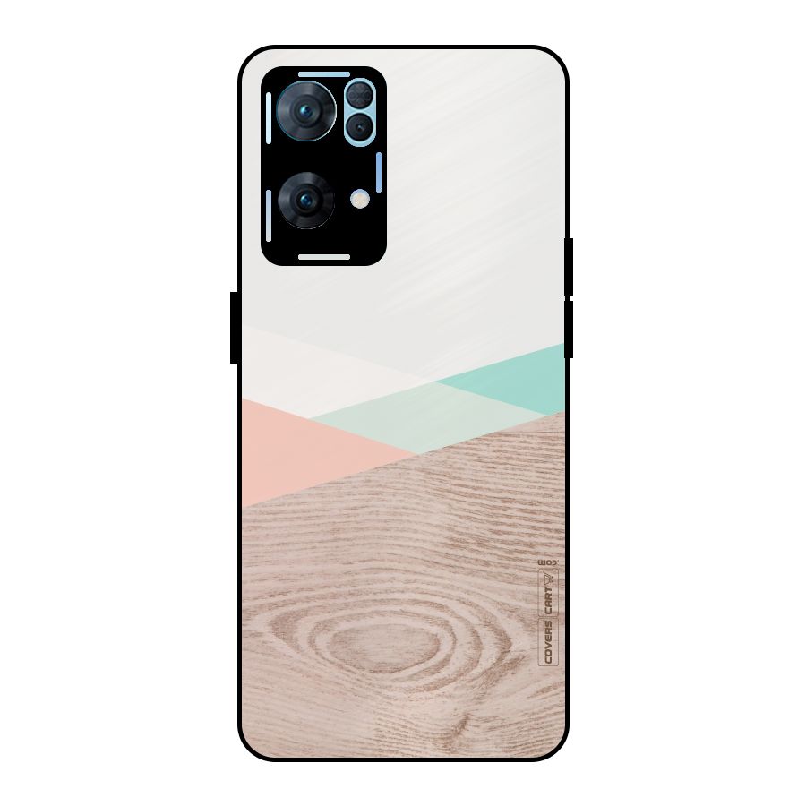 Wooden Fusion Metal Back Case for Oppo Reno7 Pro 5G