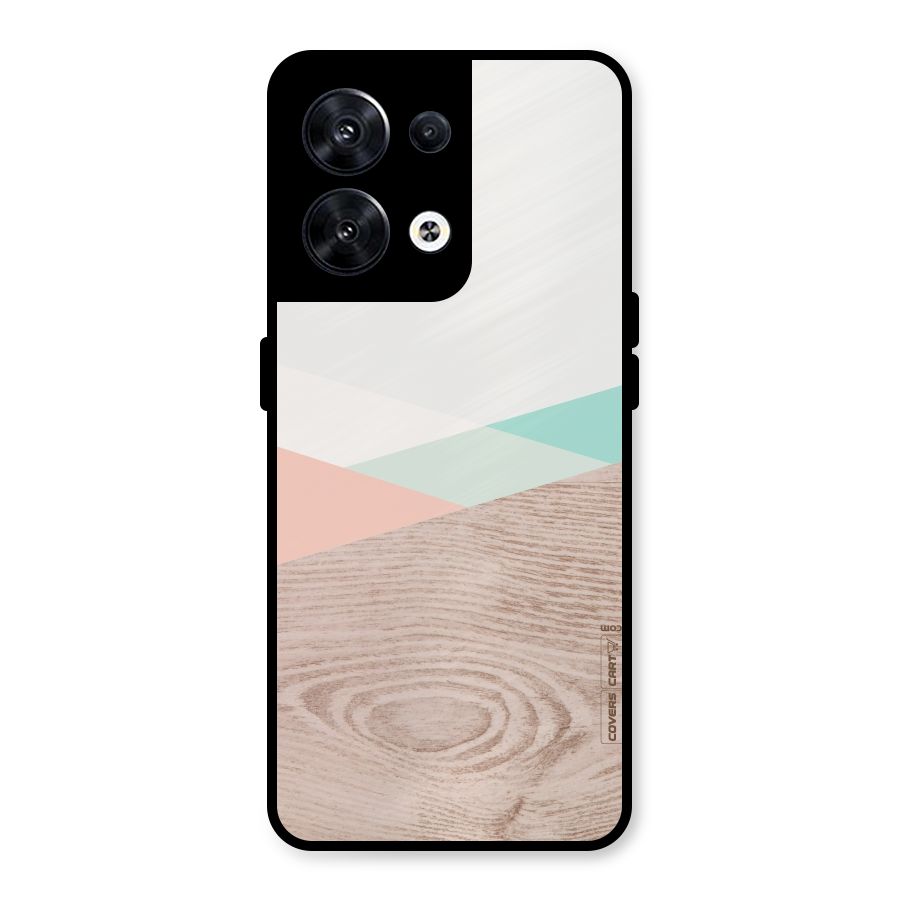 Wooden Fusion Metal Back Case for Oppo Reno8 5G