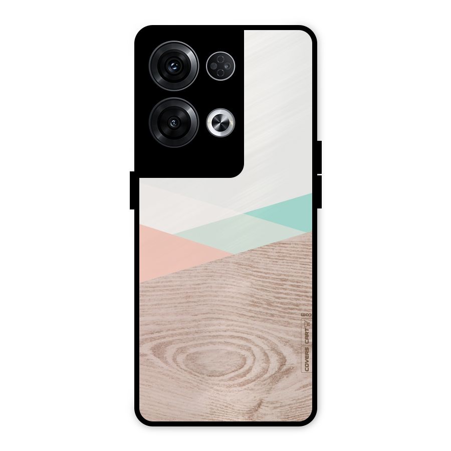 Wooden Fusion Metal Back Case for Oppo Reno8 Pro 5G