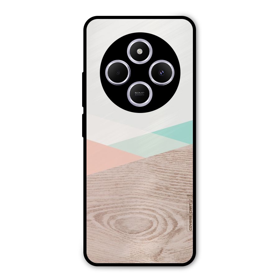 Wooden Fusion Metal Back Case for Poco C75 5G