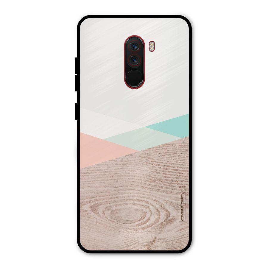 Wooden Fusion Metal Back Case for Poco F1