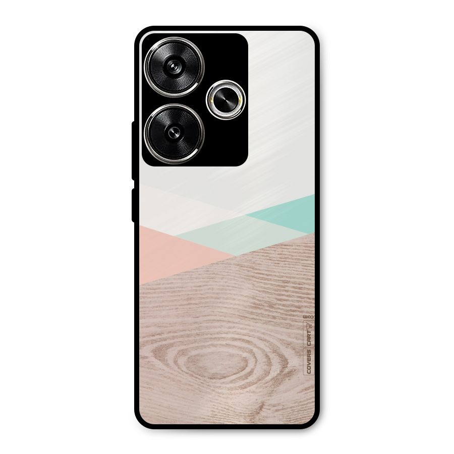 Wooden Fusion Metal Back Case for Poco F6
