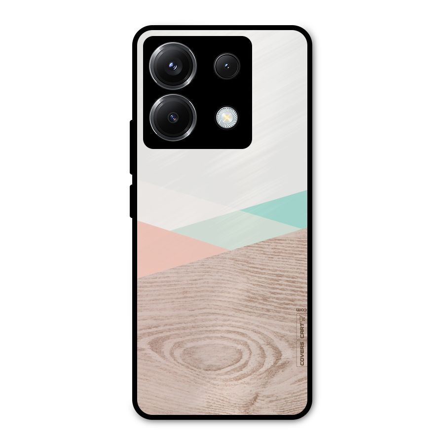 Wooden Fusion Metal Back Case for Poco X6