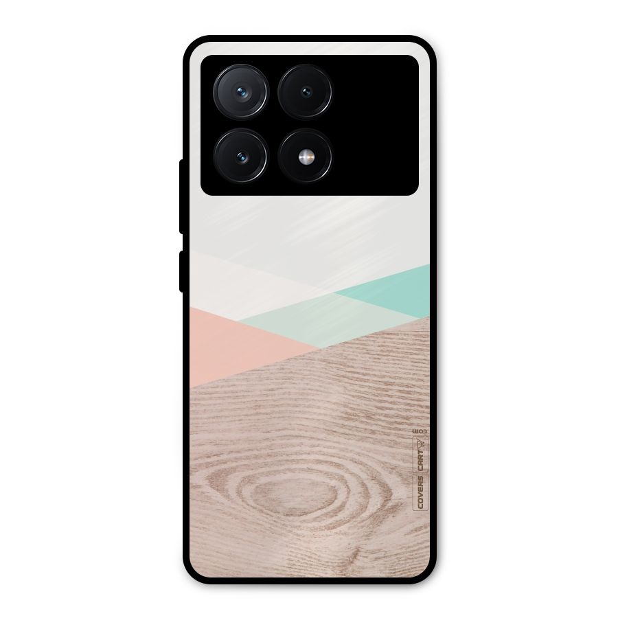 Wooden Fusion Metal Back Case for Poco X6 Pro