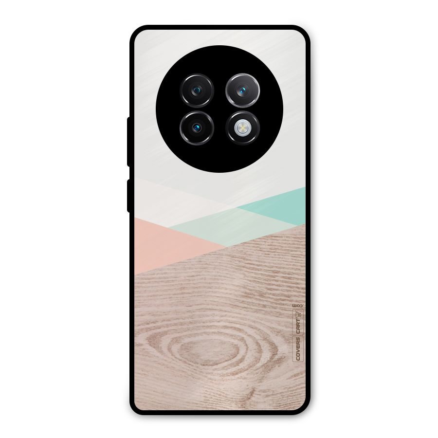 Wooden Fusion Metal Back Case for Realme 13 Plus