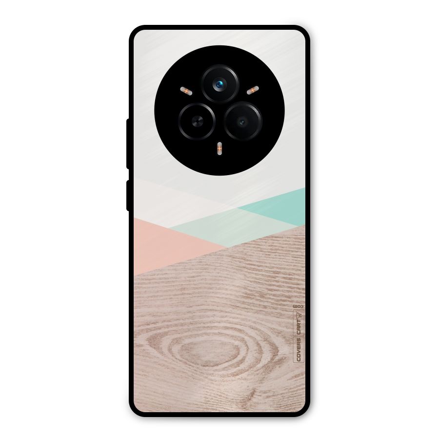 Wooden Fusion Metal Back Case for Realme 14 Pro