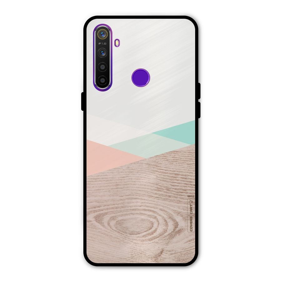 Wooden Fusion Metal Back Case for Realme 5