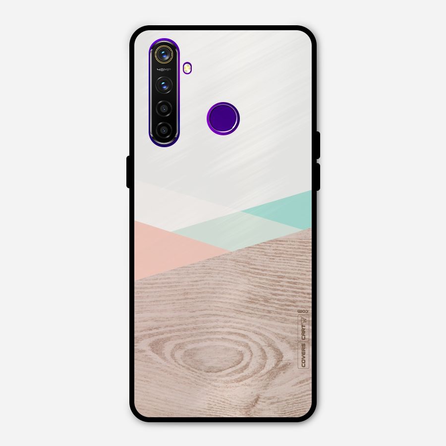 Wooden Fusion Metal Back Case for Realme 5 Pro