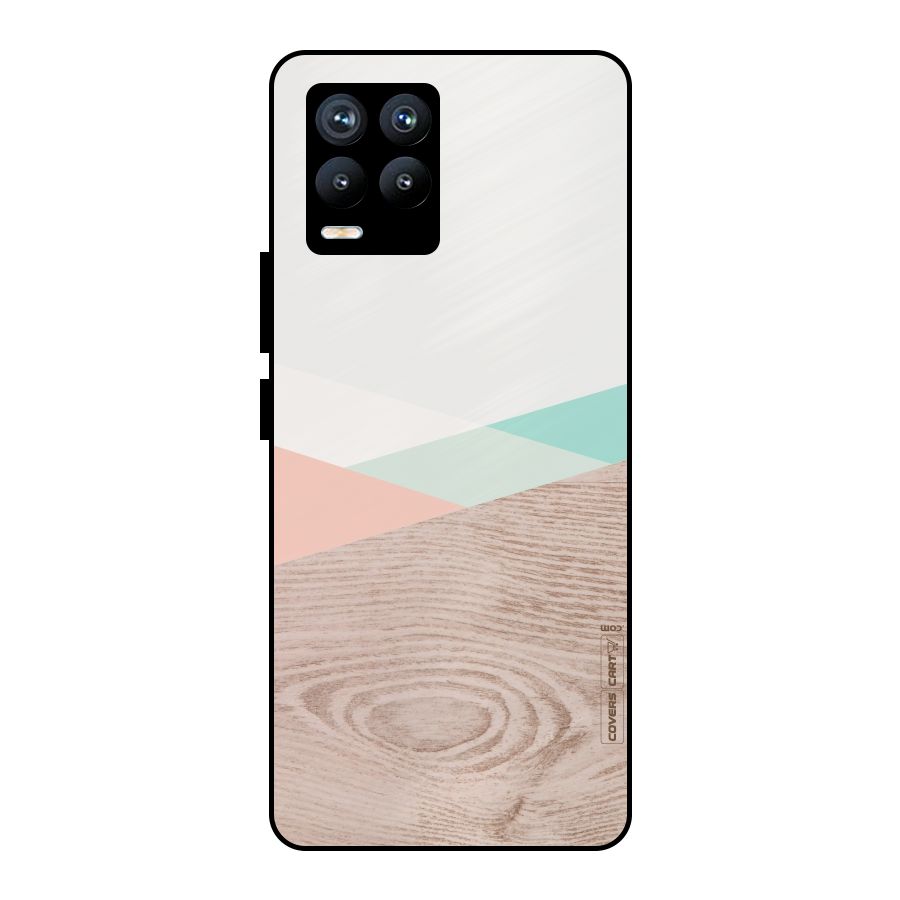 Wooden Fusion Metal Back Case for Realme 8 Pro