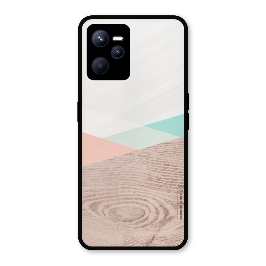 Wooden Fusion Metal Back Case for Realme C35