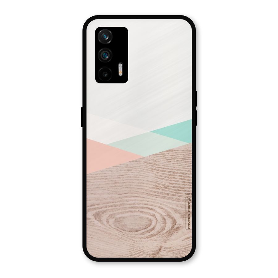 Wooden Fusion Metal Back Case for Realme GT 5G