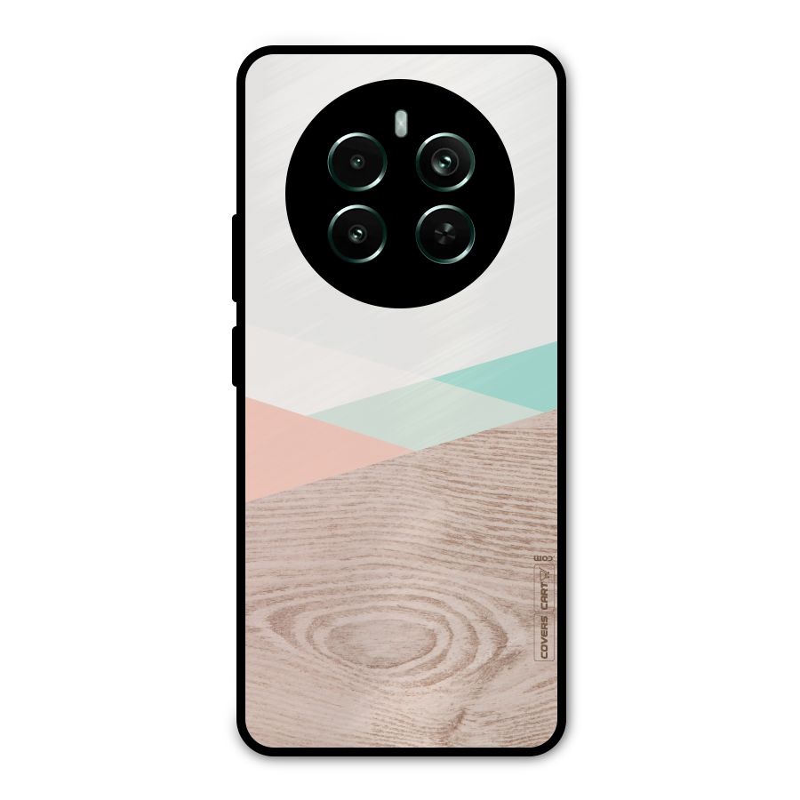 Wooden Fusion Metal Back Case for Realme Narzo 70 Pro